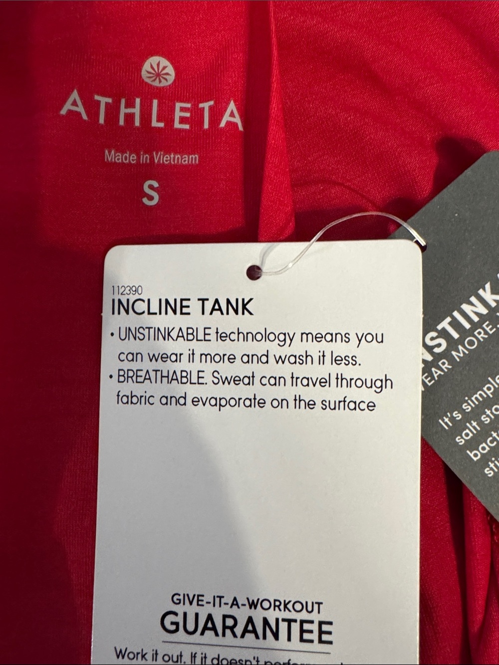 Athleta Bright Red Racerback Tank - Picture 3 of 3